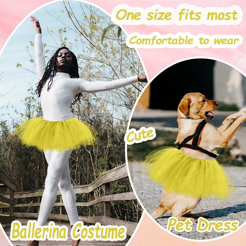 ILHSTY 3 Pack Women Teens Adult Tutu Skirt, 5 Layers Puffy Classic Tulle Tutus Skirts for Women Ballet Run Party Halloween Costume - Image 4